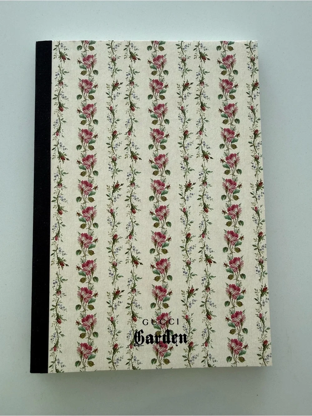 Gucci Garden Floral Stripe Notebook - Pink/Cream, Brand New